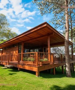 Nhà Gỗ Homestay S27 - Deck Lan Can Bao Quanh, Gỗ Thông