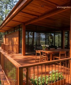 Nhà Gỗ Homestay S27 - Deck Lan Can Bao Quanh, Gỗ Thông