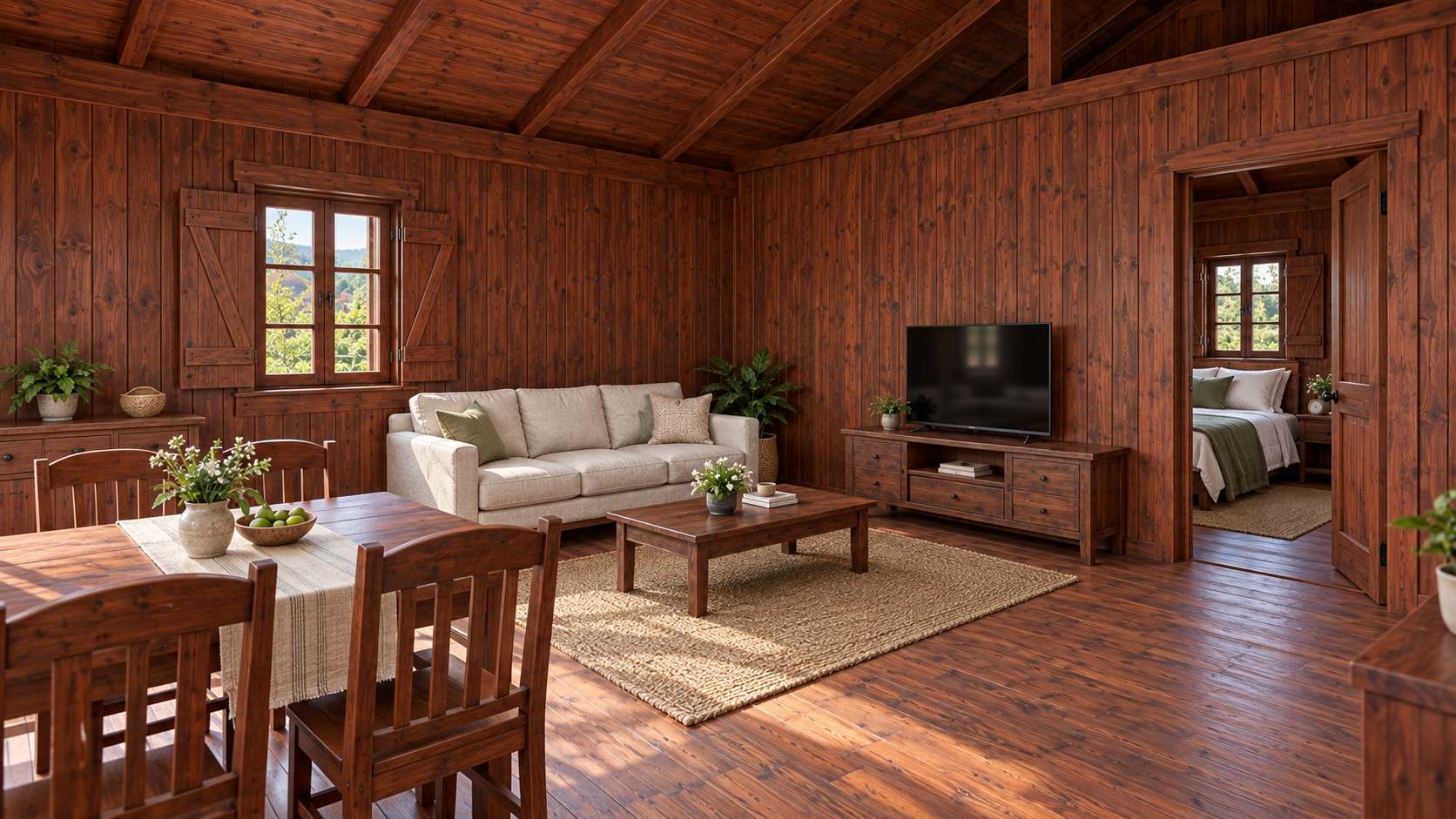 Nhà Gỗ Homestay S27 - Một Tầng Mái Dốc Cao Bậc Thềm Đá, Gỗ Thông Nhà Gỗ Homestay S27 - Một Tầng Mái Dốc Cao Bậc Thềm Đá, Gỗ Thông
