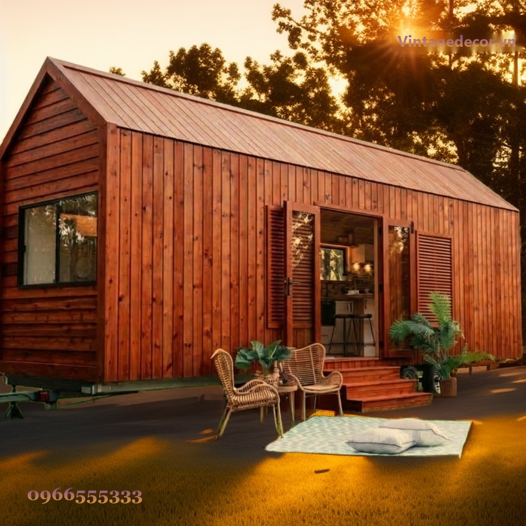 Nhà Gỗ Homestay S28 - Ốp Lam Đứng Cửa Chớp, Gỗ Thông Nhà Gỗ Homestay S28 - Ốp Lam Đứng Cửa Chớp, Gỗ Thông