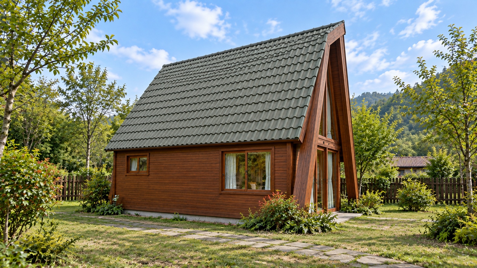 Nhà Gỗ Homestay S29 - Kiểu A-Frame Mặt Kính Khung Gỗ, Gỗ Thông Nhà Gỗ Homestay S29 - Kiểu A-Frame Mặt Kính Khung Gỗ, Gỗ Thông