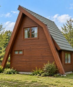Nhà Gỗ Homestay S29 - Kiểu A-Frame Mặt Kính Khung Gỗ, Gỗ Thông