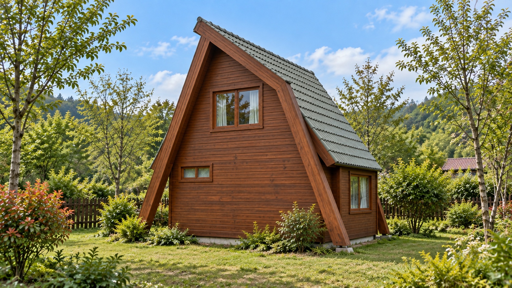 Nhà Gỗ Homestay S29 - Kiểu A-Frame Mặt Kính Khung Gỗ, Gỗ Thông Nhà Gỗ Homestay S29 - Kiểu A-Frame Mặt Kính Khung Gỗ, Gỗ Thông