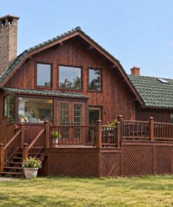 Nhà Gỗ Homestay S31 - Hai Tầng Sàn Deck Rộng Ống Khói Gạch, Gỗ Thông