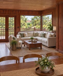Nhà Gỗ Homestay S31 - Hai Tầng Sàn Deck Rộng Ống Khói Gạch, Gỗ Thông