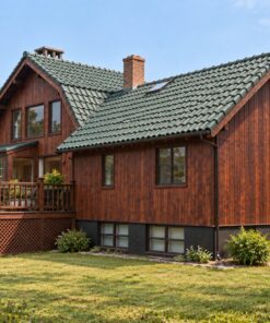 Nhà Gỗ Homestay S31 - Hai Tầng Sàn Deck Rộng Ống Khói Gạch, Gỗ Thông