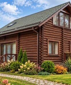 Nhà Gỗ Homestay S34 - Gỗ Súc Hai Tầng Hai Hiên Nhỏ, Gỗ Thông