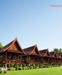 Nhà Gỗ Homestay S37 - Dãy Nhà Sàn Mái Nhọn Hiên Riêng, Gỗ Thông