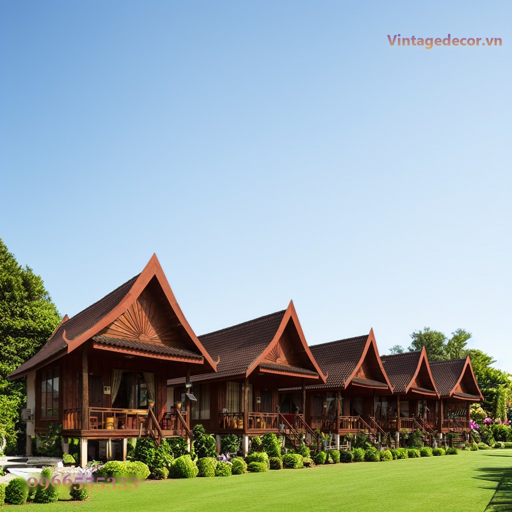Nhà Gỗ Homestay S37 - Dãy Nhà Sàn Mái Nhọn Hiên Riêng, Gỗ Thông Nhà Gỗ Homestay S37 - Dãy Nhà Sàn Mái Nhọn Hiên Riêng, Gỗ Thông