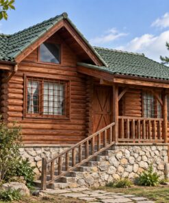 Nhà Gỗ Homestay S46 - Bệ Đá Hiên Rộng Lan Can Gỗ, Gỗ Thông