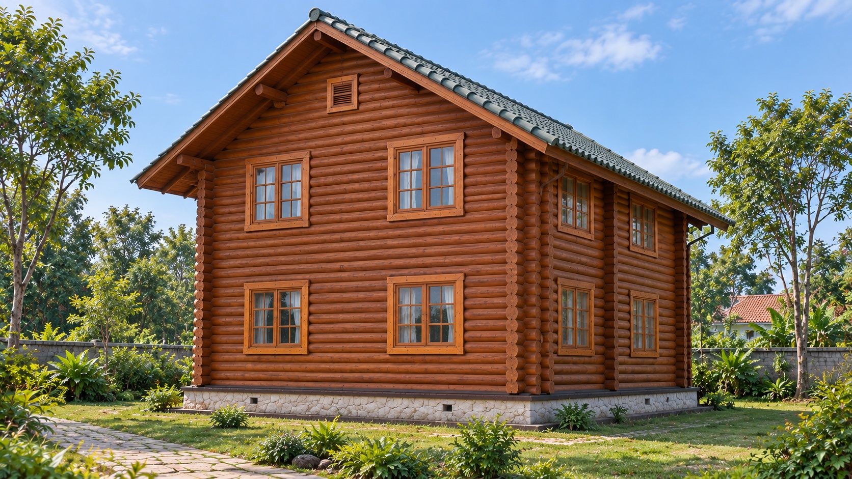 Nhà Gỗ Homestay S47 - Hai Tầng Ban Công Chạy Dài, Gỗ Thông Nhà Gỗ Homestay S47 - Hai Tầng Ban Công Chạy Dài, Gỗ Thông