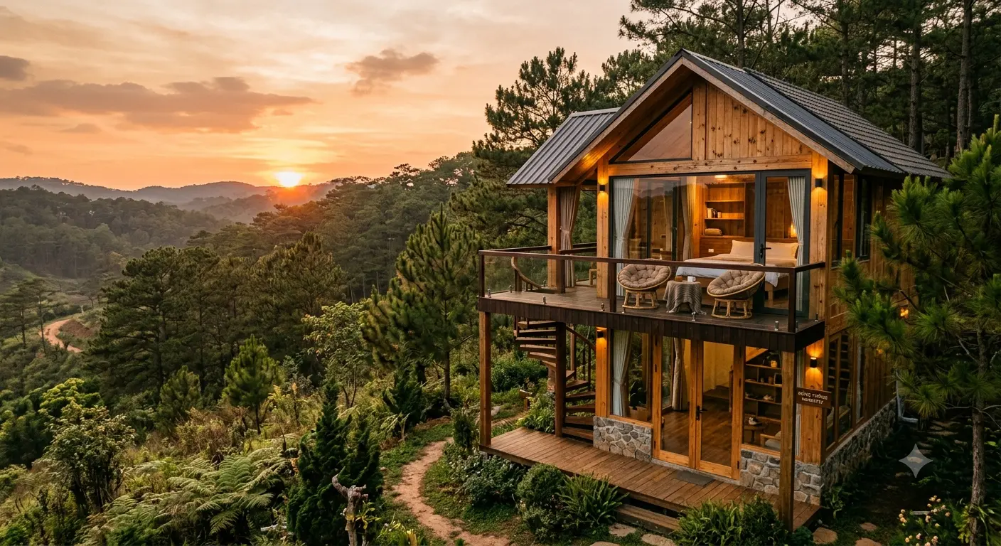 Thiết kế nhà gỗ Homestay: bố trí công năng và tối ưu chi phí vận hành