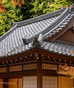 Nhà Gỗ Nhật Bản J14 - Trà Thất Cửa Shoji Vườn Thiền, Gỗ Thông