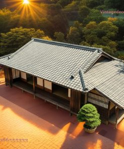 Nhà Gỗ Nhật Bản J16 - Gian Chính Shoji Mở Toàn Bộ, Gỗ Thông