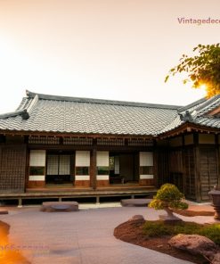 Nhà Gỗ Nhật Bản J20 - Gian Thờ Sân Gạch Lối Vào, Gỗ Thông