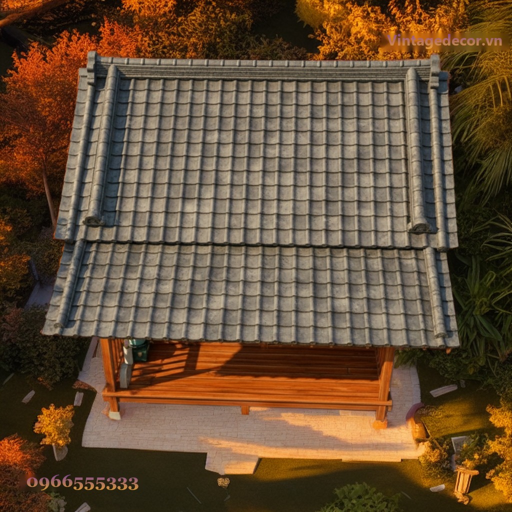Nhà Gỗ Nhật Bản J25 - Gỗ Đỏ Bóng Vườn Bonsai Ống Tre, Gỗ Thông Nhà Gỗ Nhật Bản J25 - Gỗ Đỏ Bóng Vườn Bonsai Ống Tre, Gỗ Thông