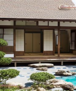 Nhà Gỗ Nhật Bản J27 - Minka Mái Vỏ Bào Hiên Sâu, Gỗ Thông