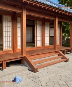Nhà Gỗ Nhật Bản J47 - Gỗ Đỏ Chính Điện Bậc Tam Cấp, Gỗ Thông