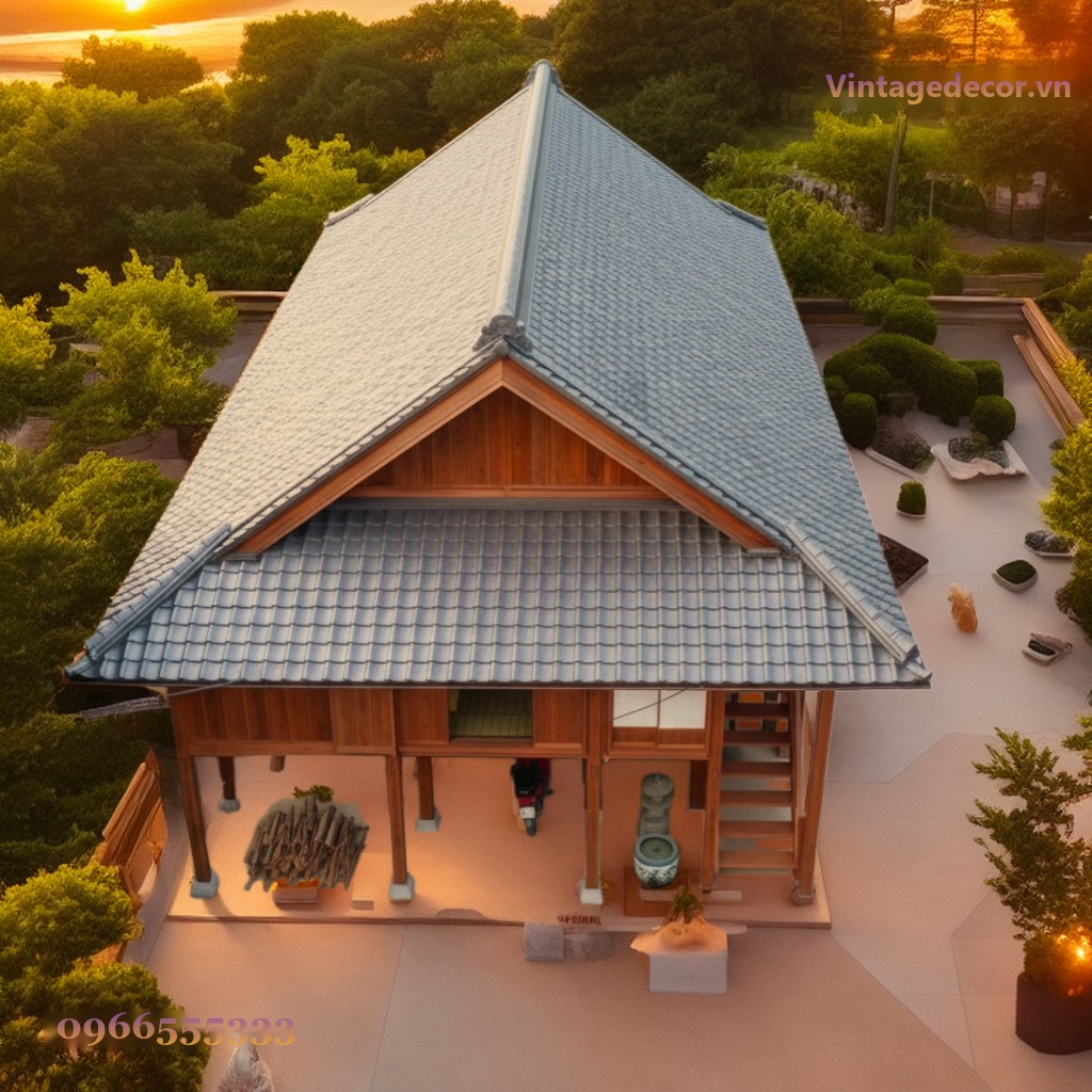 Nhà Gỗ Nhật Bản J59 - Nhà Sàn Gầm Rộng View Núi, Gỗ Thông Nhà Gỗ Nhật Bản J59 - Nhà Sàn Gầm Rộng View Núi, Gỗ Thông