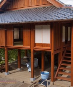 Nhà Gỗ Nhật Bản J59 - Nhà Sàn Gầm Rộng View Núi, Gỗ Thông