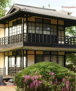 Nhà Gỗ Nhật Bản J73 - Hai Tầng Shoji Lớn Vườn Phong, Gỗ Thông