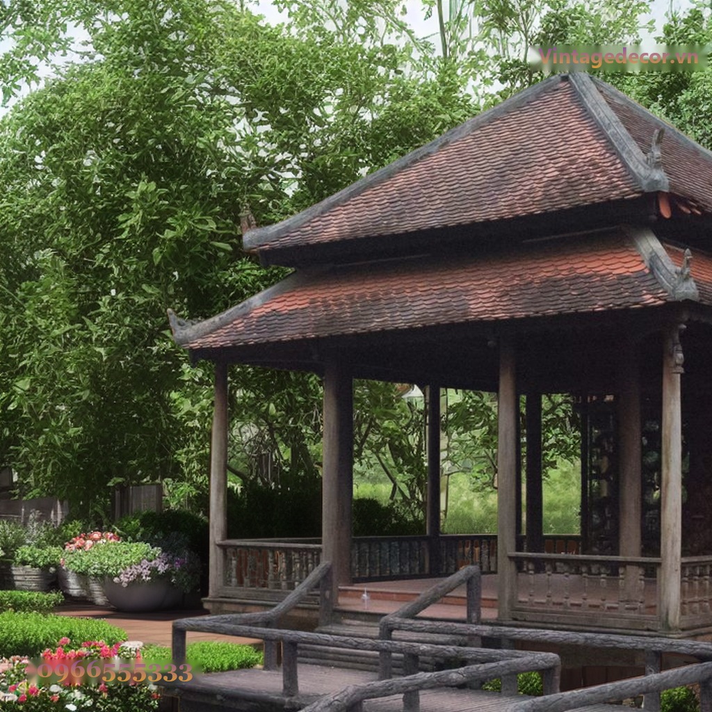 Nhà Gỗ Nhật Bản J78 - Đình Hai Tầng Mái Cầu Gỗ Dẫn Lối, Gỗ Thông Nhà Gỗ Nhật Bản J78 - Đình Hai Tầng Mái Cầu Gỗ Dẫn Lối, Gỗ Thông