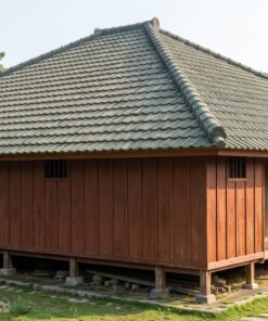 Nhà Gỗ Nhật Bản J84 - Sàn Nâng Hiên Bao Quanh Mái Ngói Nhựa, Gỗ Thông