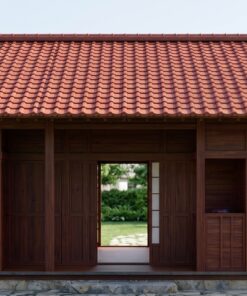 Nhà Gỗ Nhật Bản J92 - Một Gian Mái Ngói Cửa Lùa Khung Gỗ, Gỗ Thông