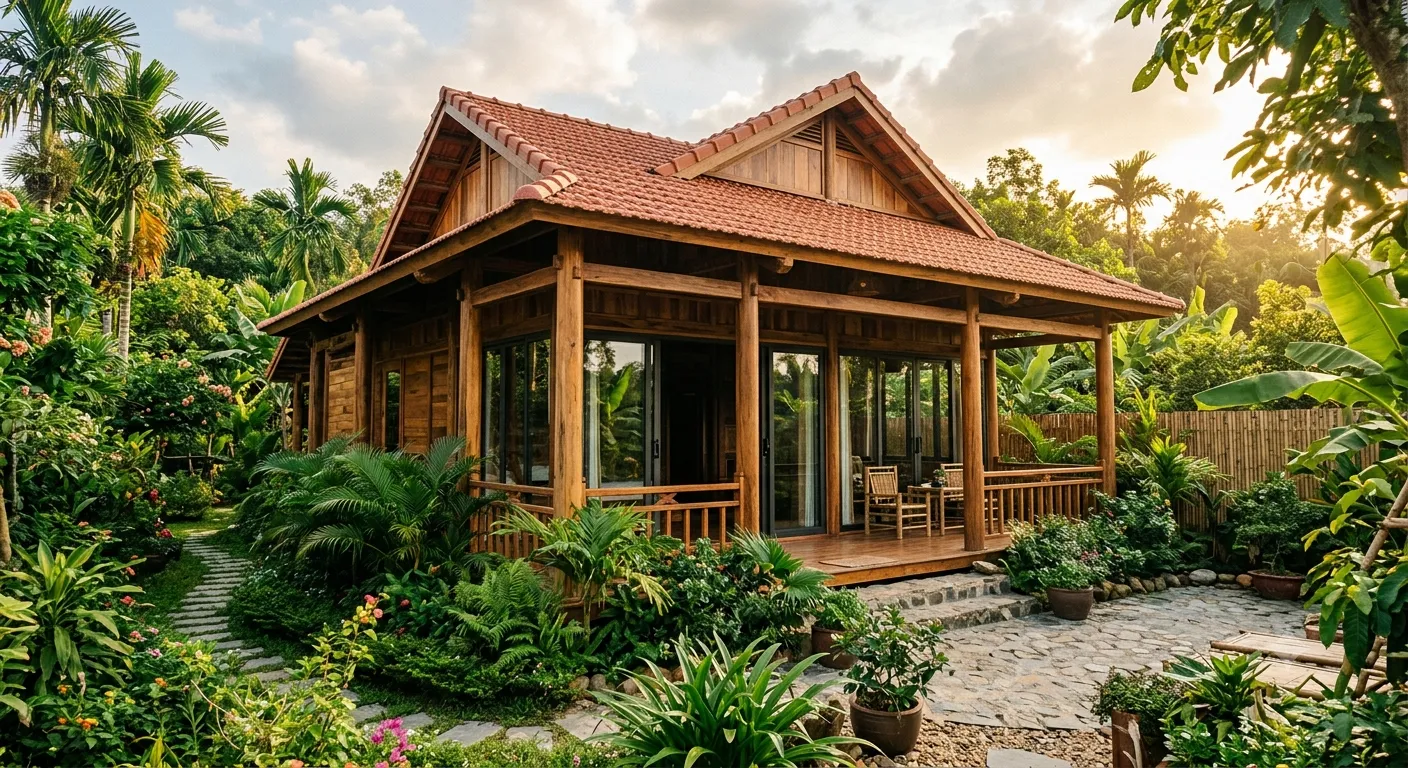Nhà gỗ: mẫu đẹp, vật liệu và chi phí thi công trọn gói