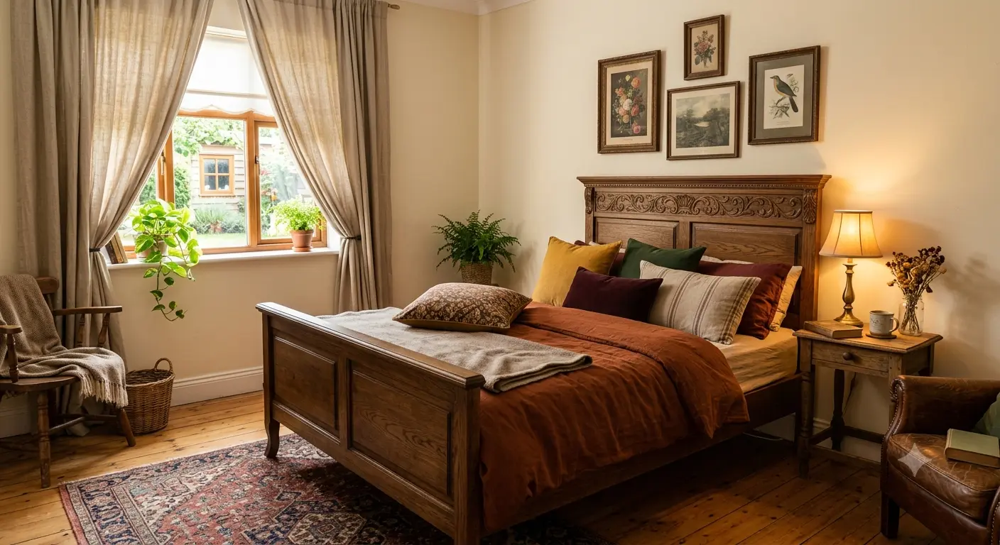 Thiết Kế Phòng Ngủ Phong Cách Vintage: Chọn Giường Và Phối Màu