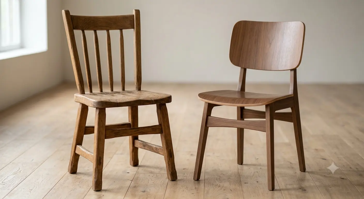 Kinh Nghiệm Chọn Nội Thất Vintage: Gỗ Tự Nhiên Hay Công Nghiệp