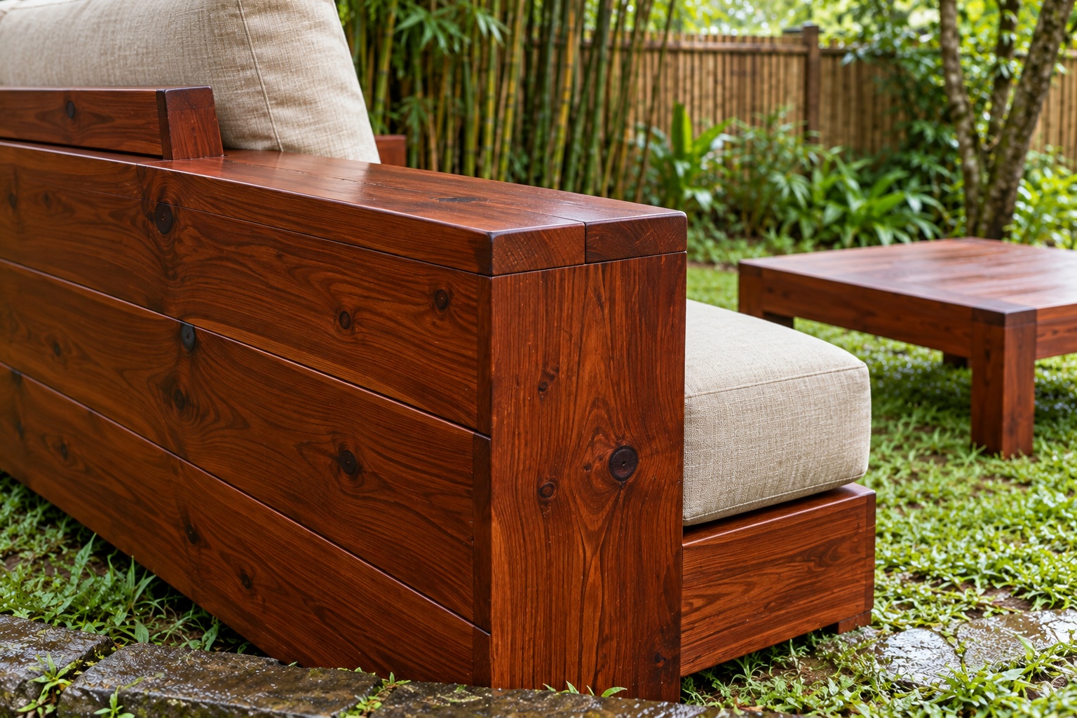 Bàn Ghế Sân Vườn BG29 - Bộ Sofa Thấp Hai Chỗ Bàn Trà Vuông, Gỗ Thông Bàn Ghế Sân Vườn BG29 - Bộ Sofa Thấp Hai Chỗ Bàn Trà Vuông, Gỗ Thông