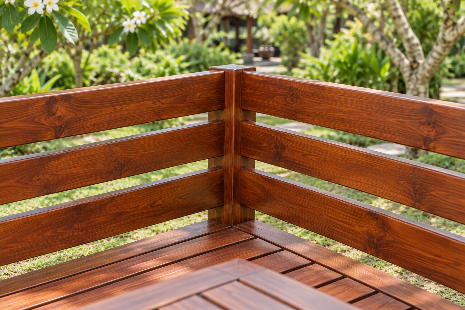 Bàn Ghế Sân Vườn BG31 - Ghế Băng Góc Chữ L Ôm Bàn Vuông, Gỗ Thông Bàn Ghế Sân Vườn BG31 - Ghế Băng Góc Chữ L Ôm Bàn Vuông, Gỗ Thông