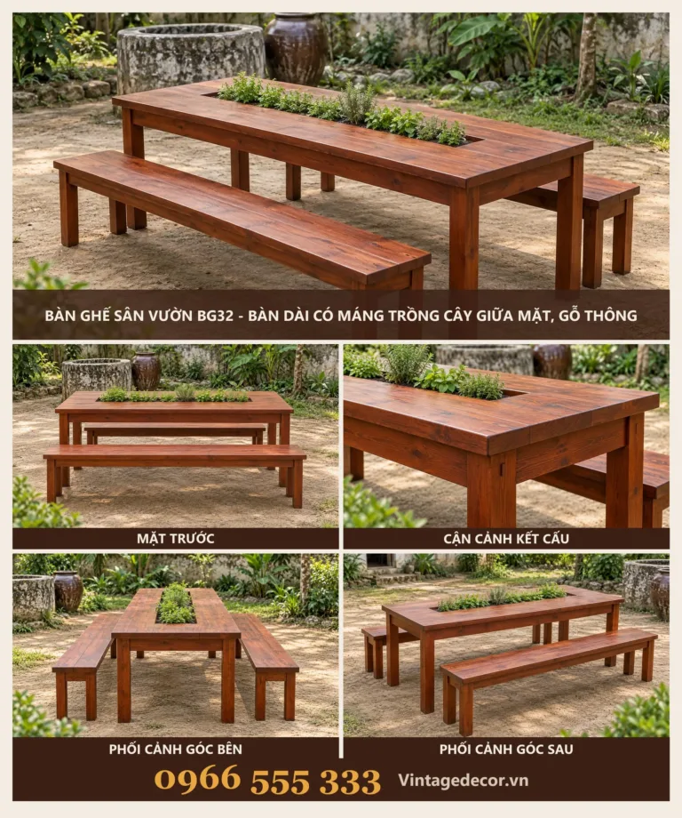 Bàn Ghế Sân Vườn BG32