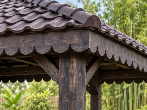 Chòi Gỗ Sân Vườn T117 - Vuông Mái Bốn Dốc Diềm Mái Gỗ Cắt Hoa Văn, Gỗ Thông Màu Gỗ Cháy Chòi Gỗ Sân Vườn T117 - Vuông Mái Bốn Dốc Diềm Mái Gỗ Cắt Hoa Văn, Gỗ Thông Màu Gỗ Cháy