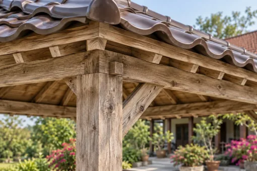 Chòi Gỗ Sân Vườn T137 - Bếp Lò Âm Sàn Giữa Kiểu Irori, Gỗ Thông Màu Vintage Chòi Gỗ Sân Vườn T137 - Bếp Lò Âm Sàn Giữa Kiểu Irori, Gỗ Thông Màu Vintage