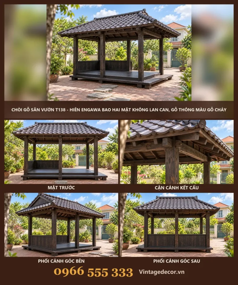 Chòi Gỗ Sân Vườn T138