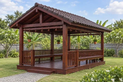 Chòi Gỗ Sân Vườn T147 - Chữ Nhật Giá Treo Chậu Dọc Xà, Gỗ Thông Màu Nâu Đỏ Chòi Gỗ Sân Vườn T147 - Chữ Nhật Giá Treo Chậu Dọc Xà, Gỗ Thông Màu Nâu Đỏ