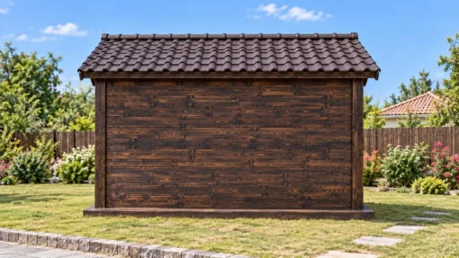Chòi Gỗ Sân Vườn T154 - Vách Ván Có Quầy Cánh Chống Mặt Trước, Gỗ Thông Màu Gỗ Cháy Chòi Gỗ Sân Vườn T154 - Vách Ván Có Quầy Cánh Chống Mặt Trước, Gỗ Thông Màu Gỗ Cháy