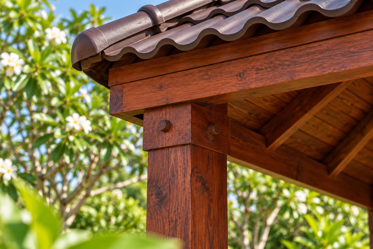 Chòi Gỗ Sân Vườn T75 - Vuông Bốn Cột, Gỗ Thông Chòi Gỗ Sân Vườn T75 - Vuông Bốn Cột, Gỗ Thông