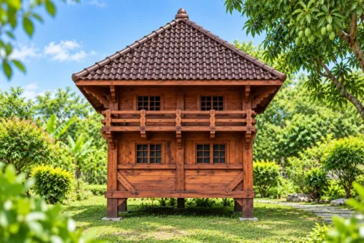 Chòi Gỗ Sân Vườn T90 - Hai Tầng Thân Kín Ban Công Gỗ, Gỗ Thông Chòi Gỗ Sân Vườn T90 - Hai Tầng Thân Kín Ban Công Gỗ, Gỗ Thông