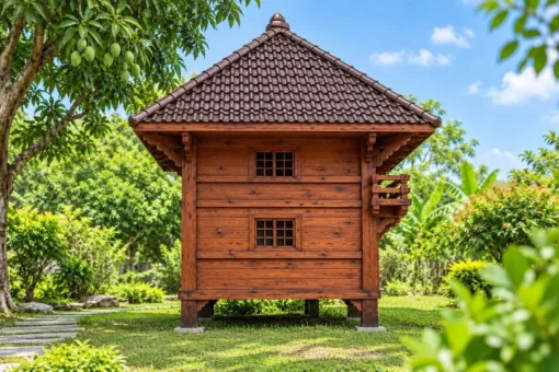 Chòi Gỗ Sân Vườn T90 - Hai Tầng Thân Kín Ban Công Gỗ, Gỗ Thông Chòi Gỗ Sân Vườn T90 - Hai Tầng Thân Kín Ban Công Gỗ, Gỗ Thông