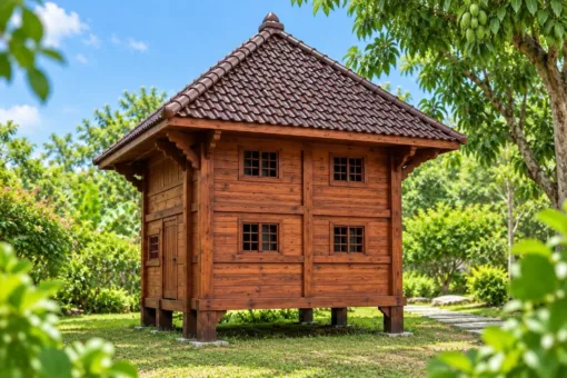 Chòi Gỗ Sân Vườn T90 - Hai Tầng Thân Kín Ban Công Gỗ, Gỗ Thông Chòi Gỗ Sân Vườn T90 - Hai Tầng Thân Kín Ban Công Gỗ, Gỗ Thông