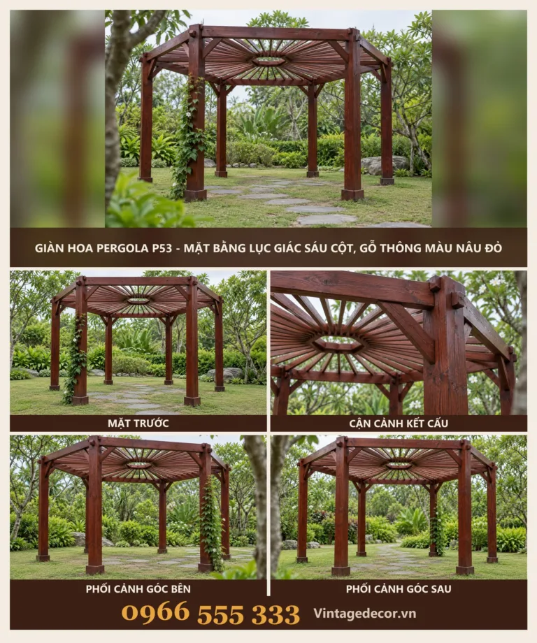 Giàn Hoa Pergola P53