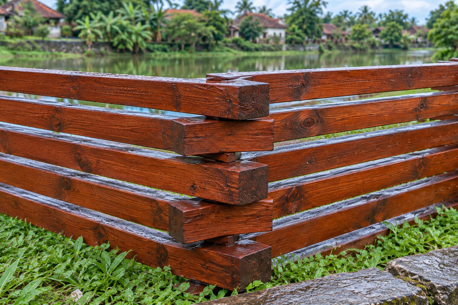 Hàng Rào Gỗ Sân Vườn HR19 - Thanh Gác Chéo Zíc Zắc Không Cột, Gỗ Thông Hàng Rào Gỗ Sân Vườn HR19 - Thanh Gác Chéo Zíc Zắc Không Cột, Gỗ Thông