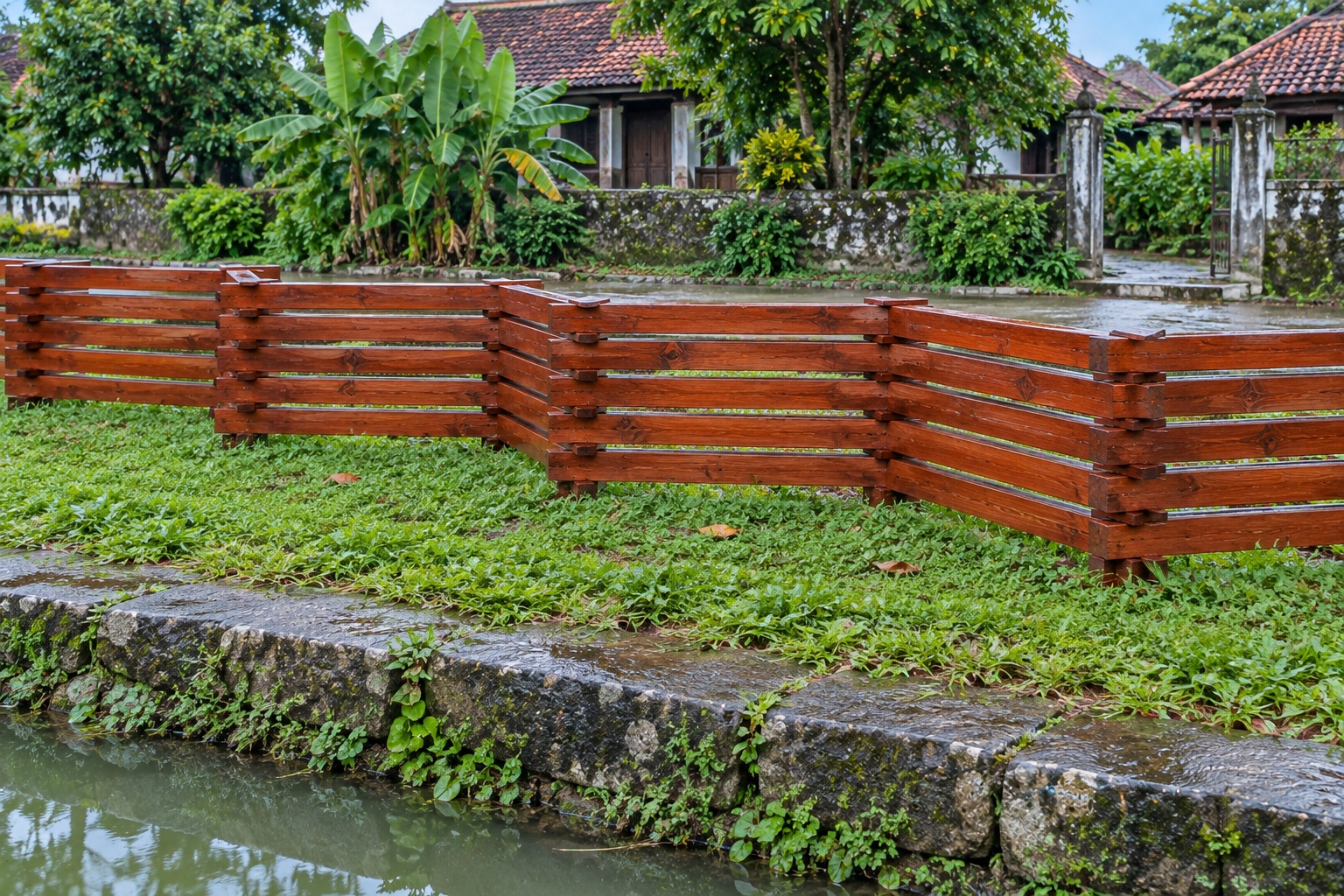 Hàng Rào Gỗ Sân Vườn HR19 - Thanh Gác Chéo Zíc Zắc Không Cột, Gỗ Thông Hàng Rào Gỗ Sân Vườn HR19 - Thanh Gác Chéo Zíc Zắc Không Cột, Gỗ Thông