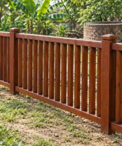 Hàng Rào Gỗ Sân Vườn HR21 - Lam Đứng Xoay Chéo, Gỗ Thông