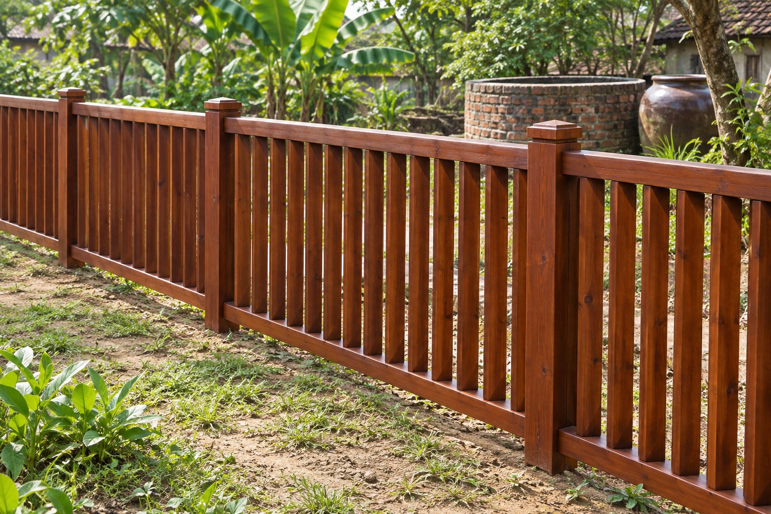 Hàng Rào Gỗ Sân Vườn HR21 - Lam Đứng Xoay Chéo, Gỗ Thông Hàng Rào Gỗ Sân Vườn HR21 - Lam Đứng Xoay Chéo, Gỗ Thông