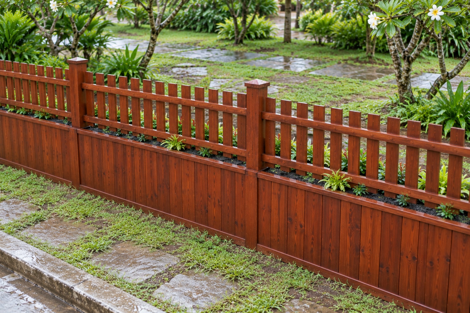 Hàng Rào Gỗ Sân Vườn HR9 - Chân Bồn Trồng Cây Liền Khối, Gỗ Thông Hàng Rào Gỗ Sân Vườn HR9 - Chân Bồn Trồng Cây Liền Khối, Gỗ Thông