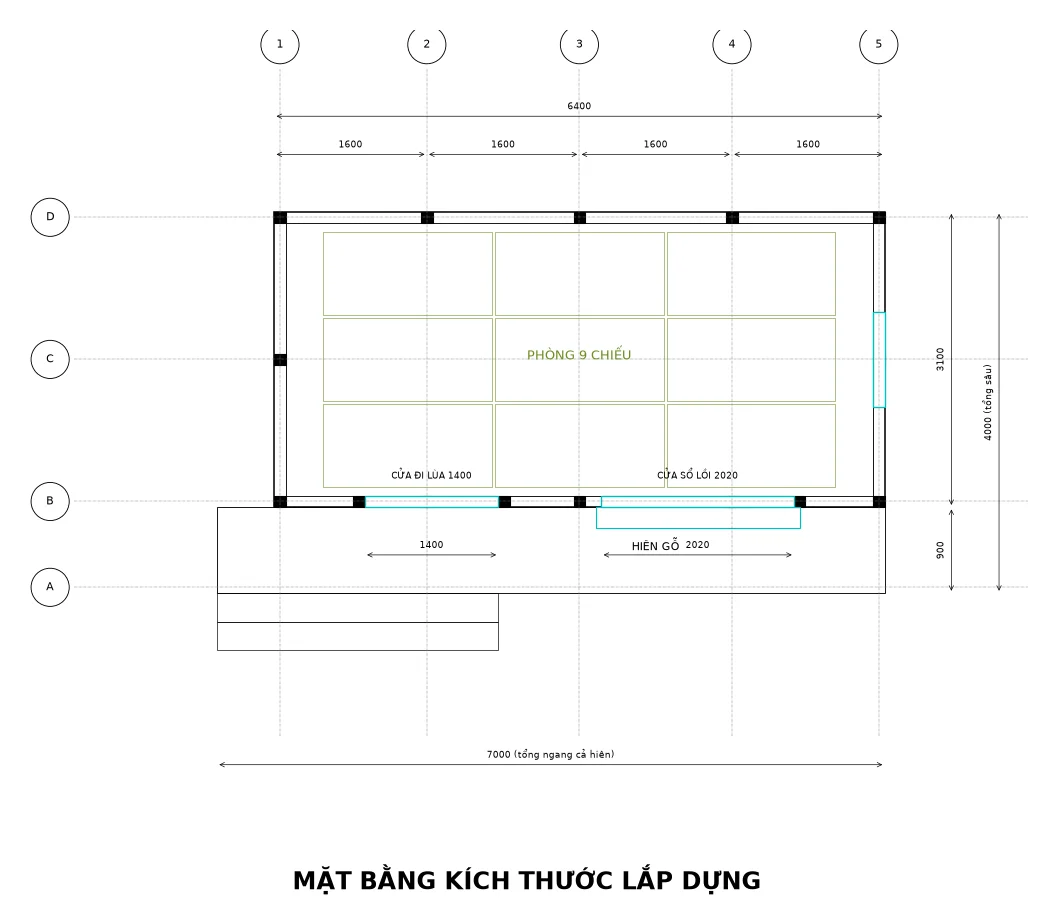 Bản vẽ mặt bằng 2D